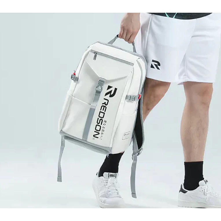 〔飛迅羽球仁德館〕Redson網羽共用多功能後背包(白色) SR114