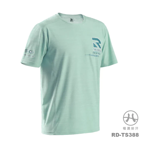 〔飛迅羽球仁德館〕Redson機能短T 碧綠 RD-TS388