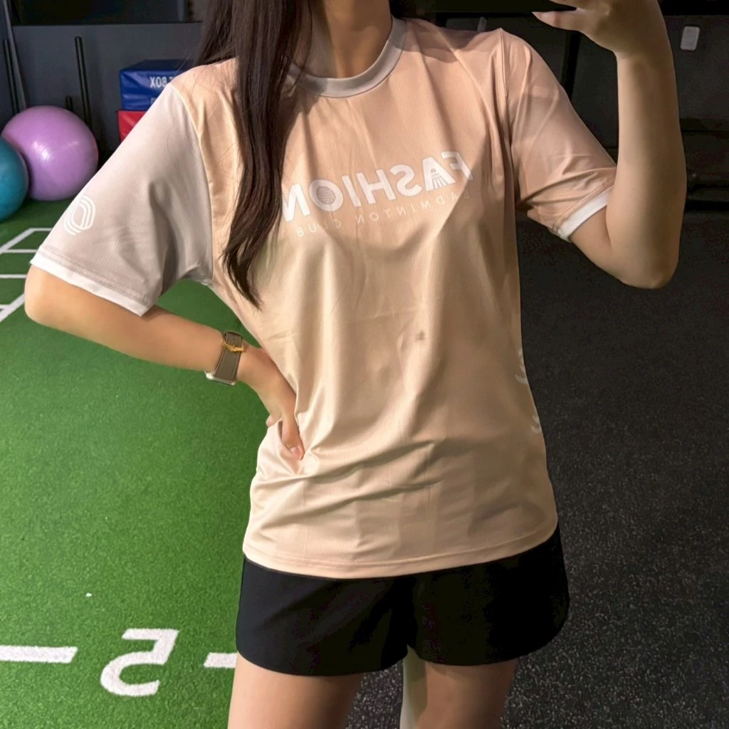 〔飛迅羽球仁德館〕飛迅FASHION T 藍色 粉膚色