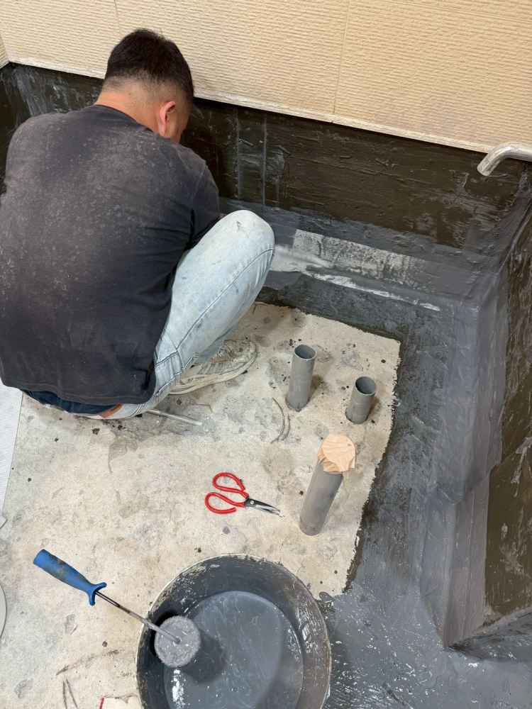 台中北區｜衛浴地面角偶、防水施工｜台中廁所防水處理｜太平廁所防水處理