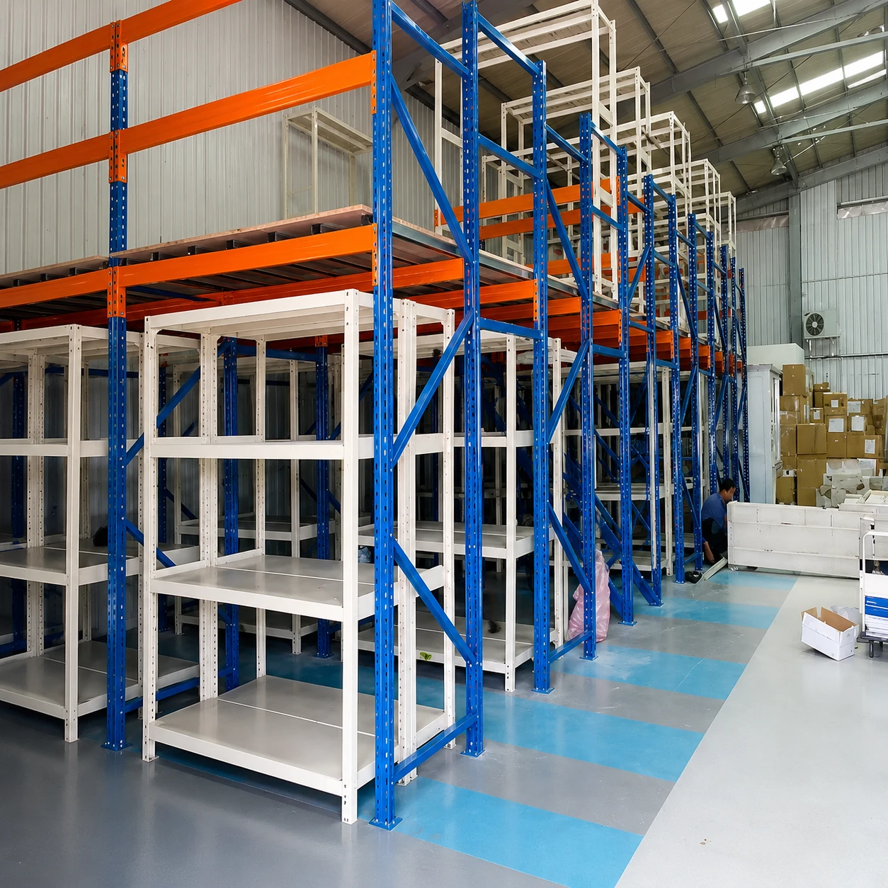 積層式料架及模具架