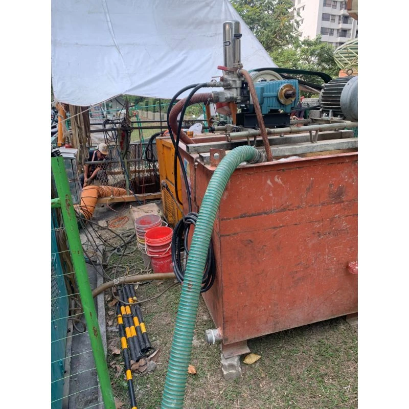 地下污水 推管補水作業