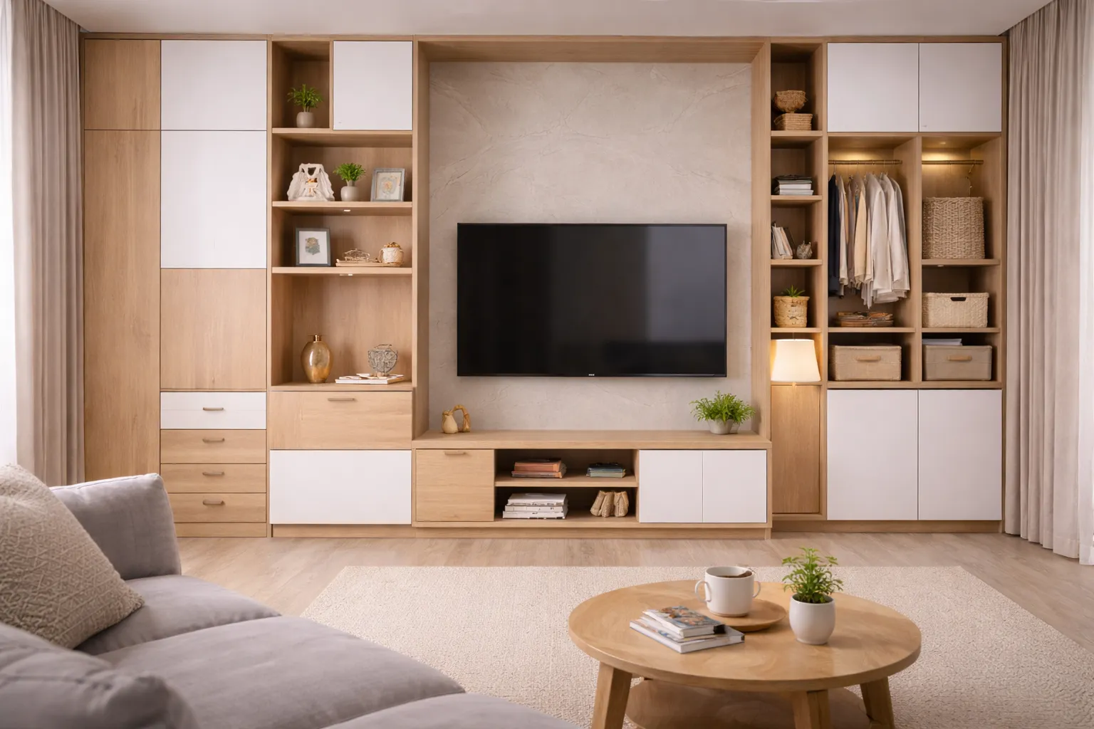 木紋系統櫃設計指南：收納規劃與空間質感提升的實用技巧