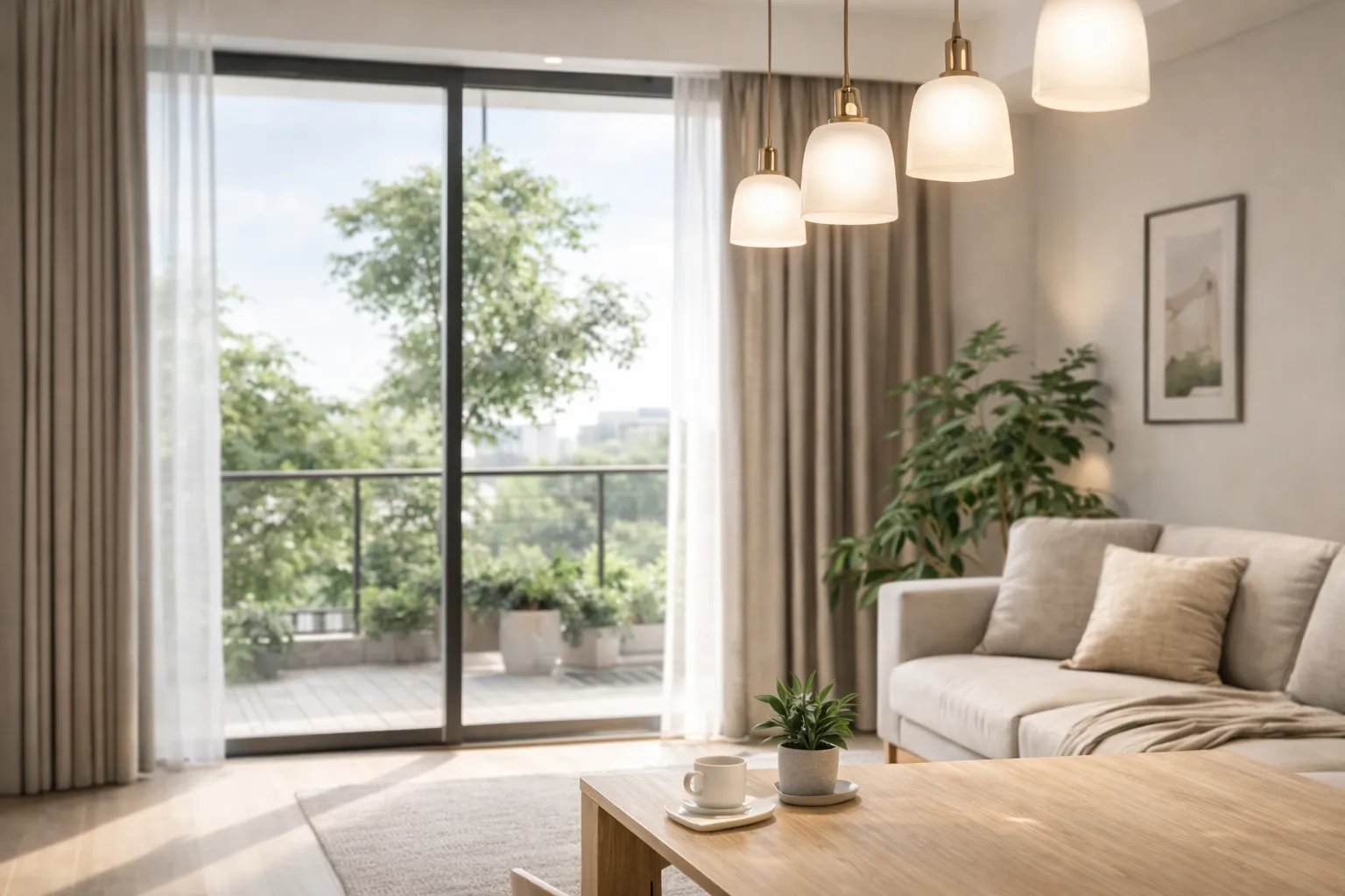 開放式餐廚空間設計，結合中島餐桌與自然採光配置，展現動線流暢與空間放大的室內設計規劃重點。