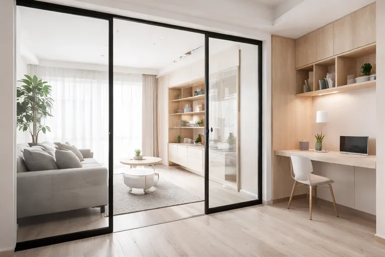 簡約風廚房與餐區設計結合自然光、白色櫃體與木質元素,呈現乾淨明亮且富有生活感的室內空間