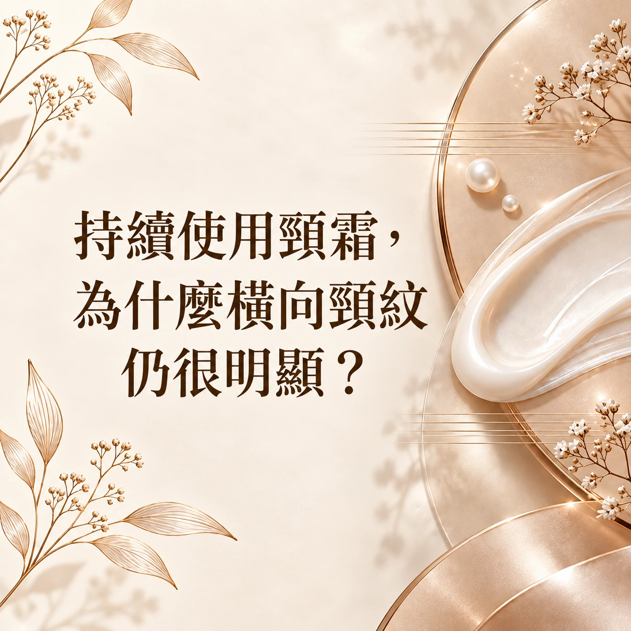 擦頸霜為何仍有頸紋？