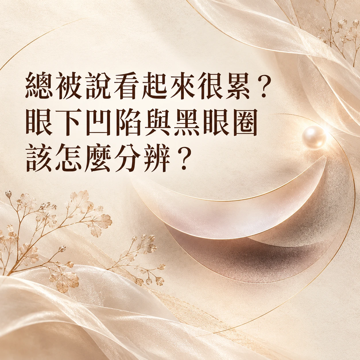 眼下凹陷與黑眼圈怎麼分？
