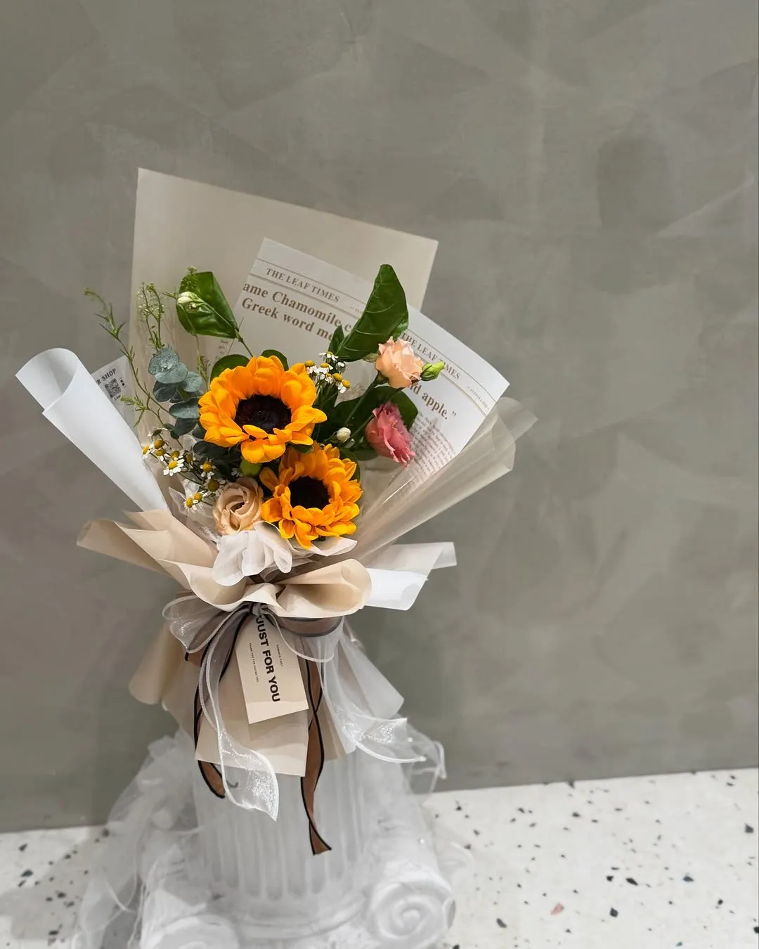 太陽花鮮花花束