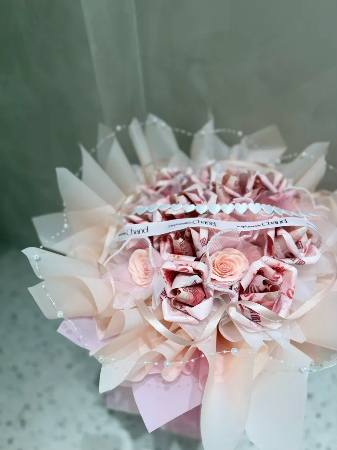 36張鈔票玫瑰花束（12朵）