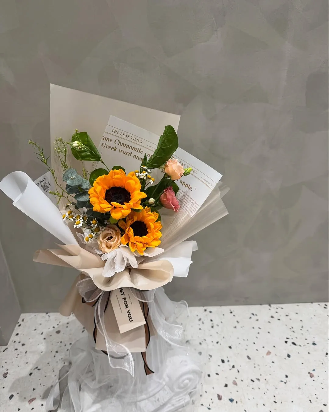 太陽花鮮花花束