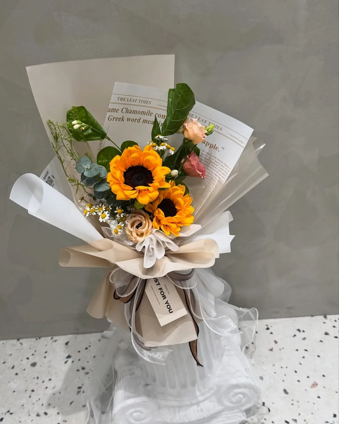 太陽花鮮花花束