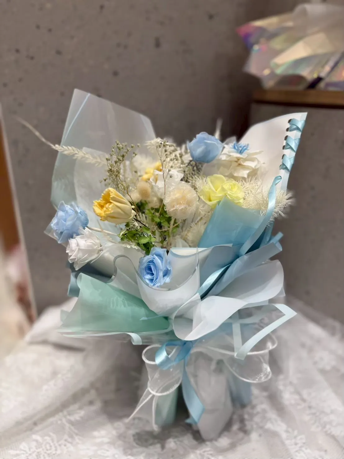 永生玫瑰乾燥花束