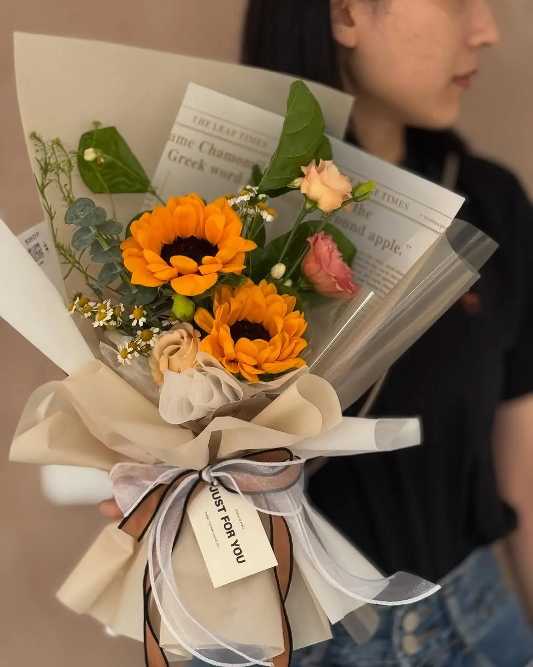 太陽花鮮花花束