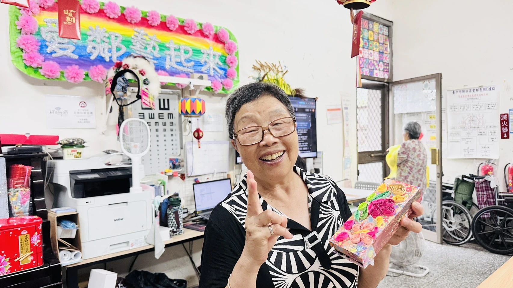 衍紙藝術創作系列｜新社中興嶺據點｜台中長者照護