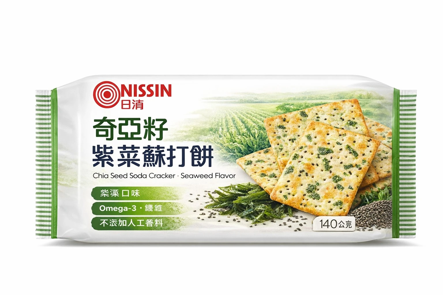 日清奇亞籽紫菜蘇打餅乾