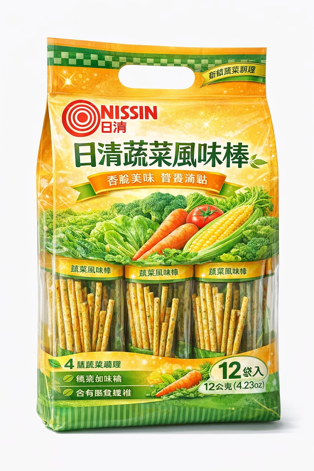 日清蔬菜風味棒餅