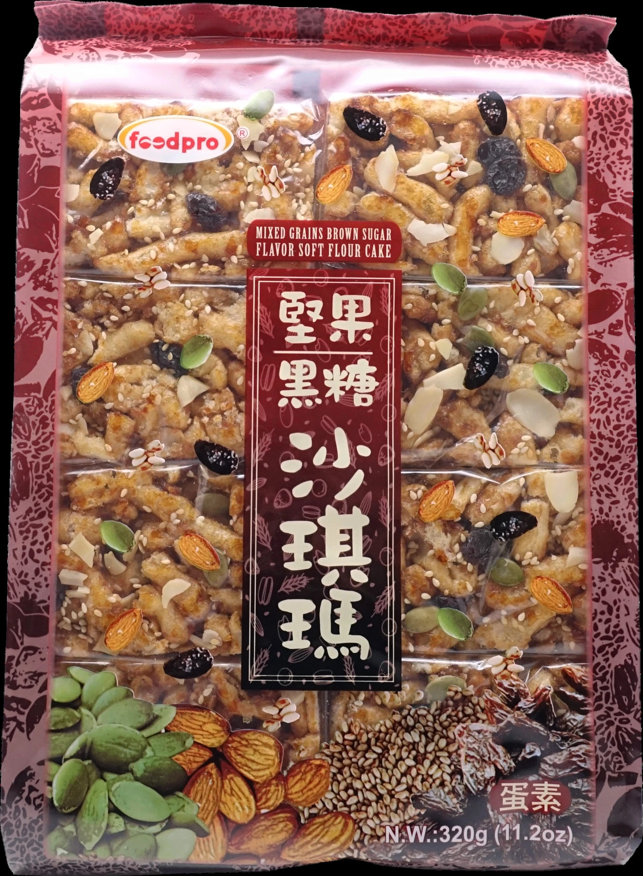 foodpro堅果黑糖沙琪瑪-320g