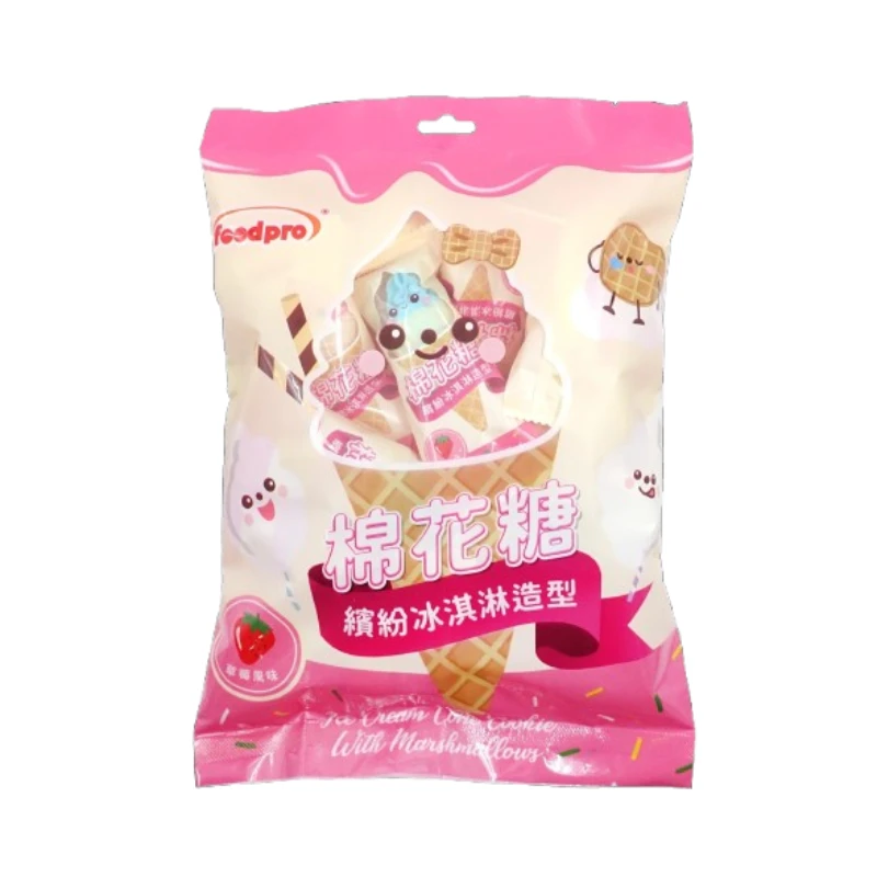 foodpro冰淇淋造型棉花糖-草莓風味110g
