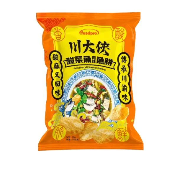 foodpro川大俠酸菜魚風味魚餅-75g