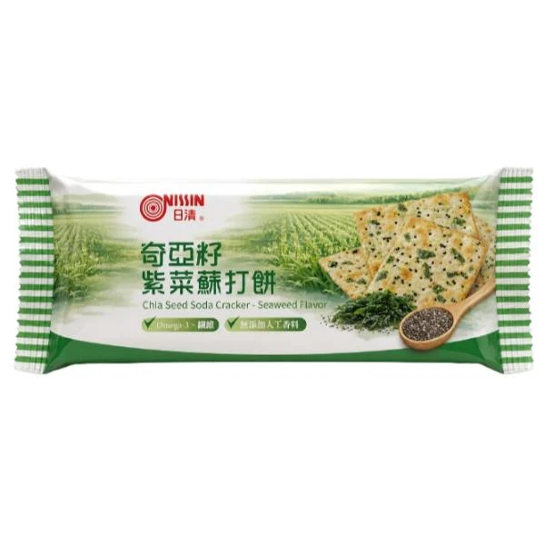 日清奇亞籽紫菜蘇打餅-120公克