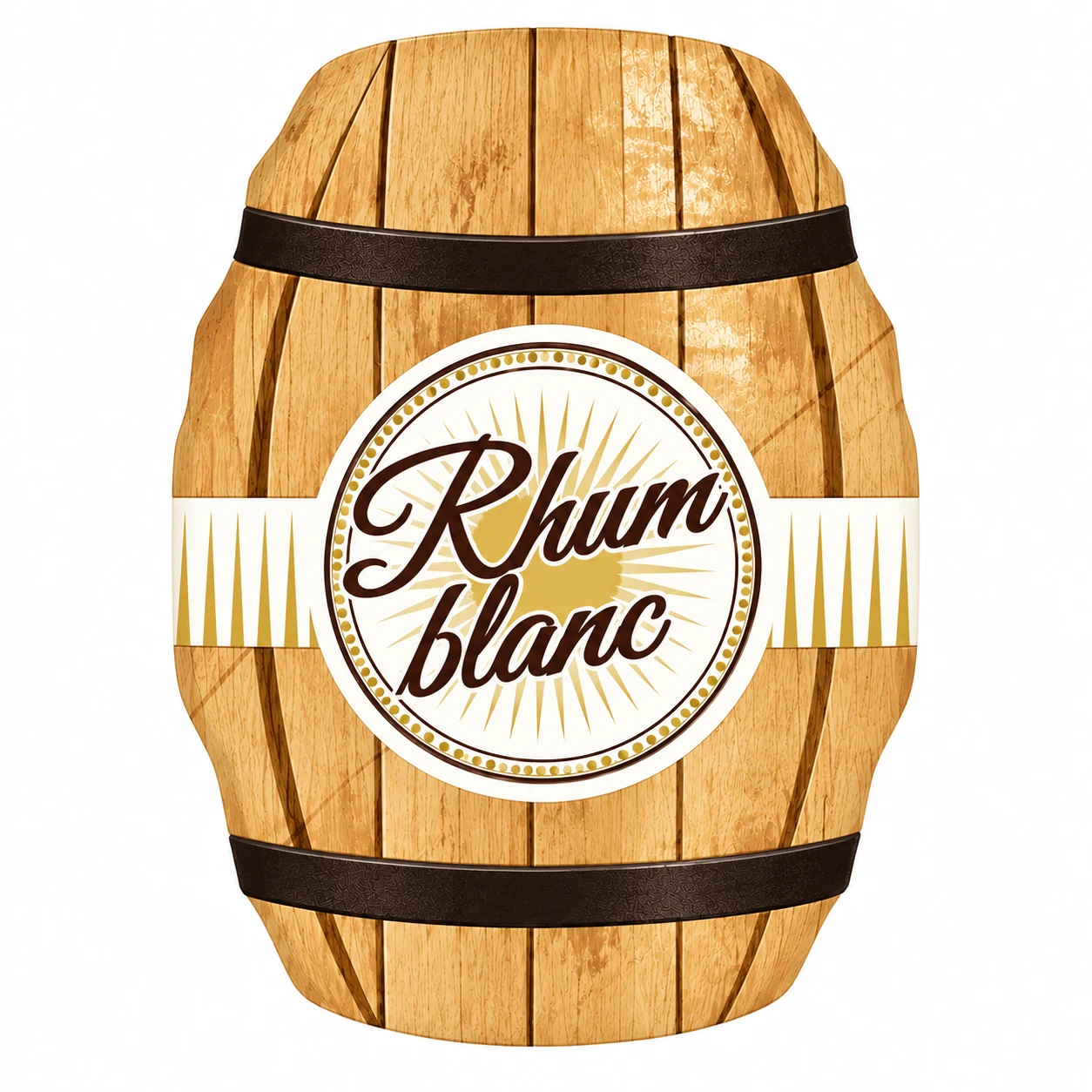小酒桶造型-白蘭姆酒心黑巧克力