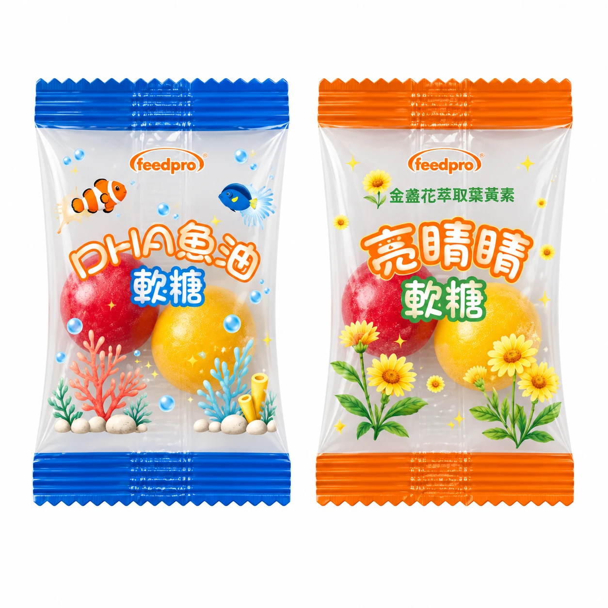 DHA魚油脆皮軟糖/亮晶晶脆皮軟糖