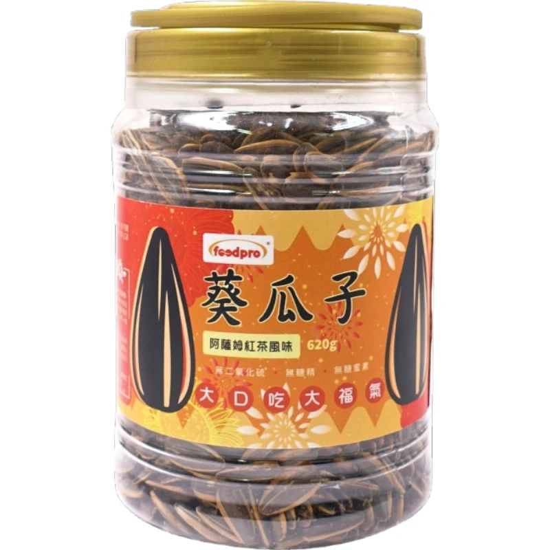 foodpro茶香紅茶葵瓜子-620g