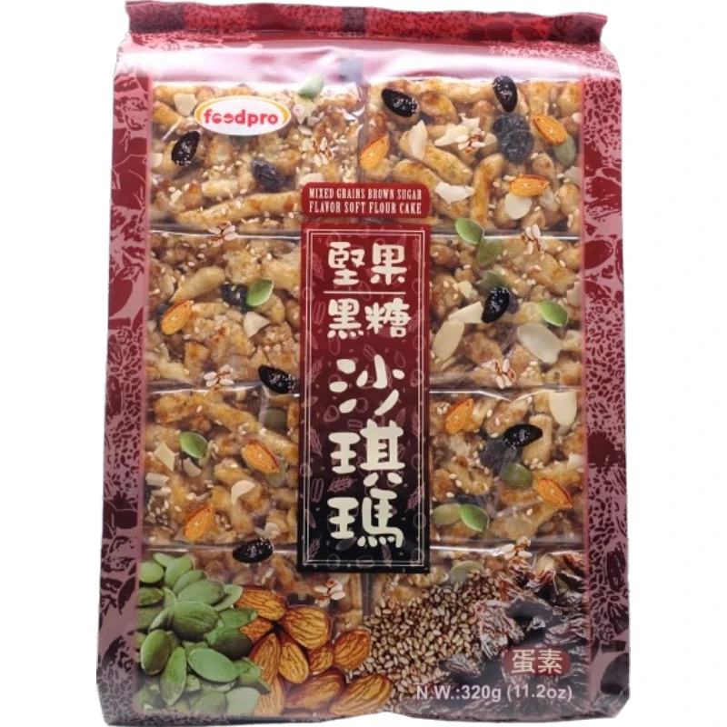foodpro堅果黑糖沙琪瑪-320g