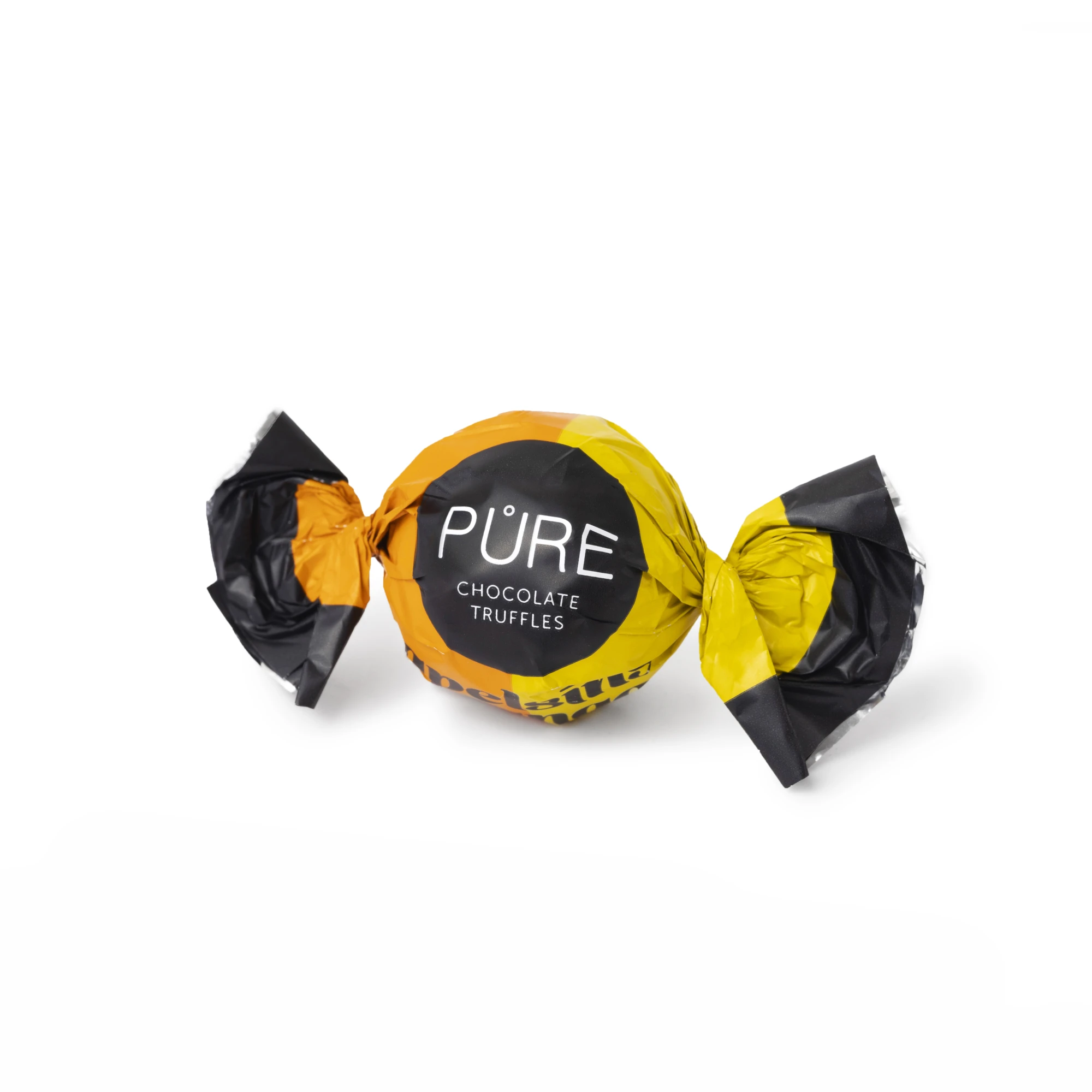 Pure 柳橙芒果風味夾心黑巧克力.