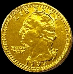 28mm可可金幣