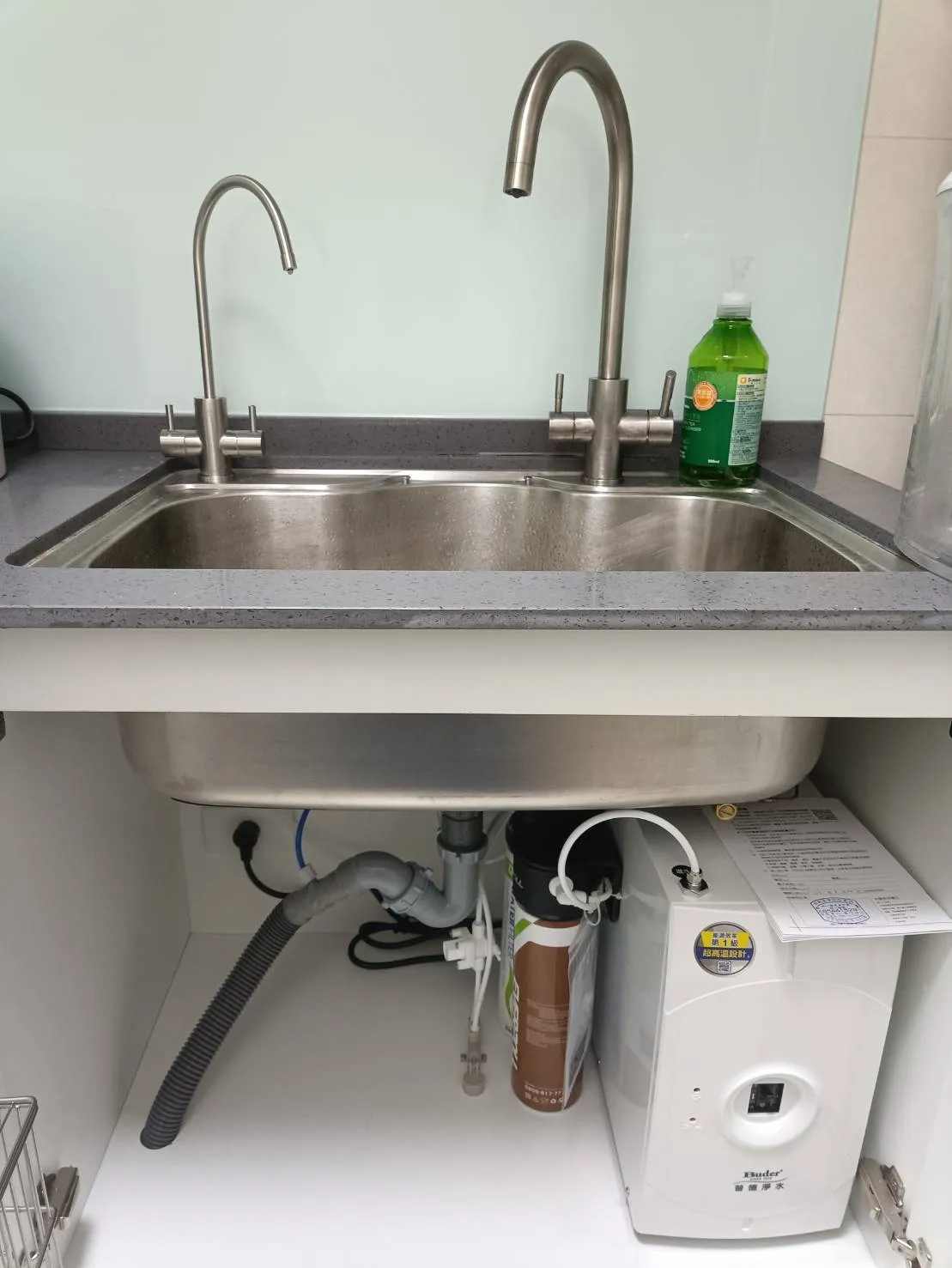 BD-3006A霧面不鏽鋼龍頭 | 廚下型冷水煮沸飲水機