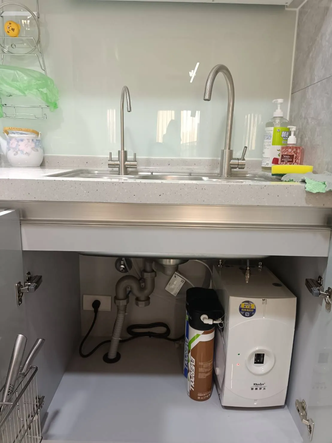 BD-3006A霧面不鏽鋼龍頭 | 廚下型冷水煮沸飲水機