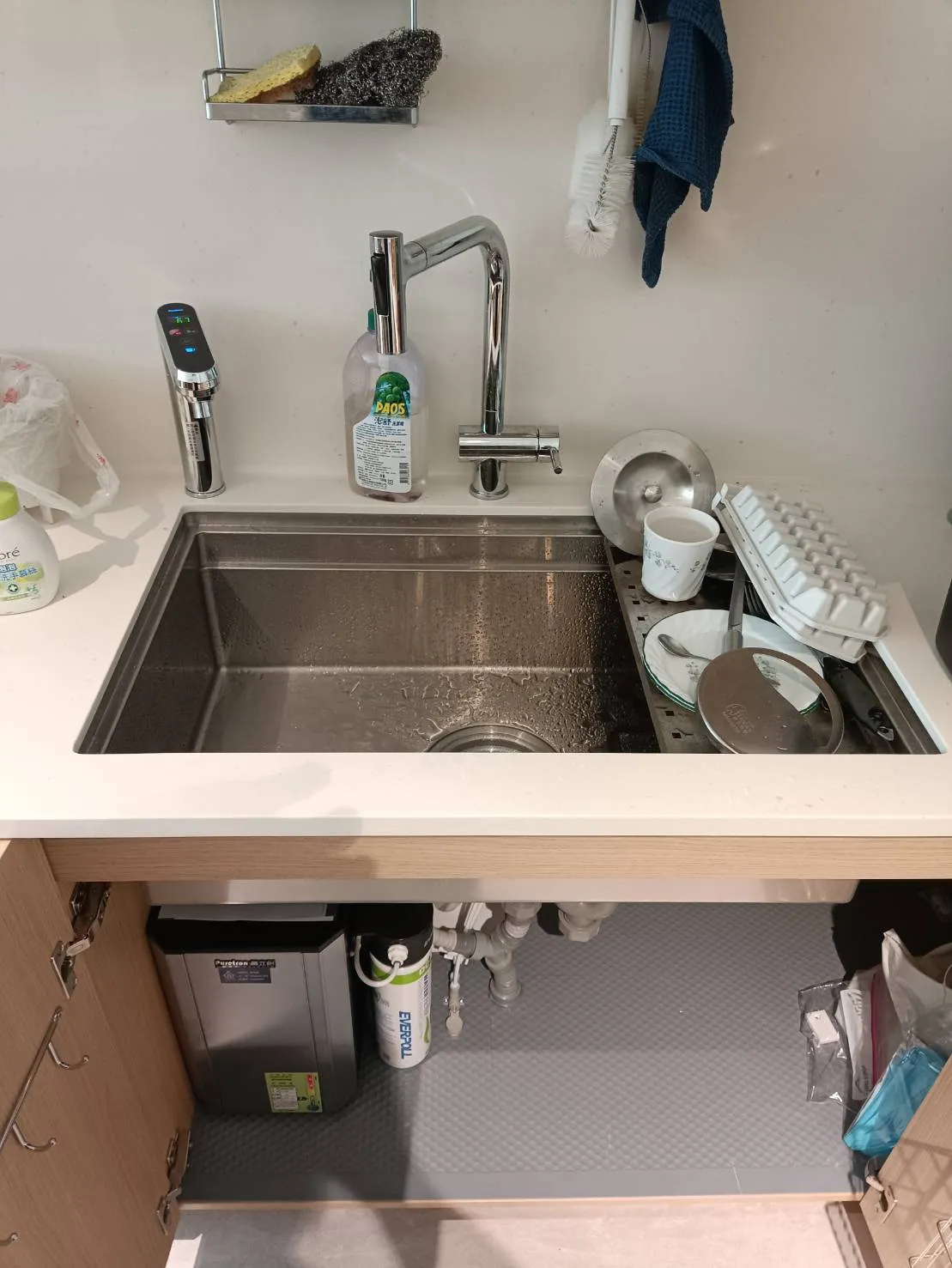 普立創 TPH-689 A2 溫控款 廚下型雙溫熱飲機(銀/霧黑色龍頭)