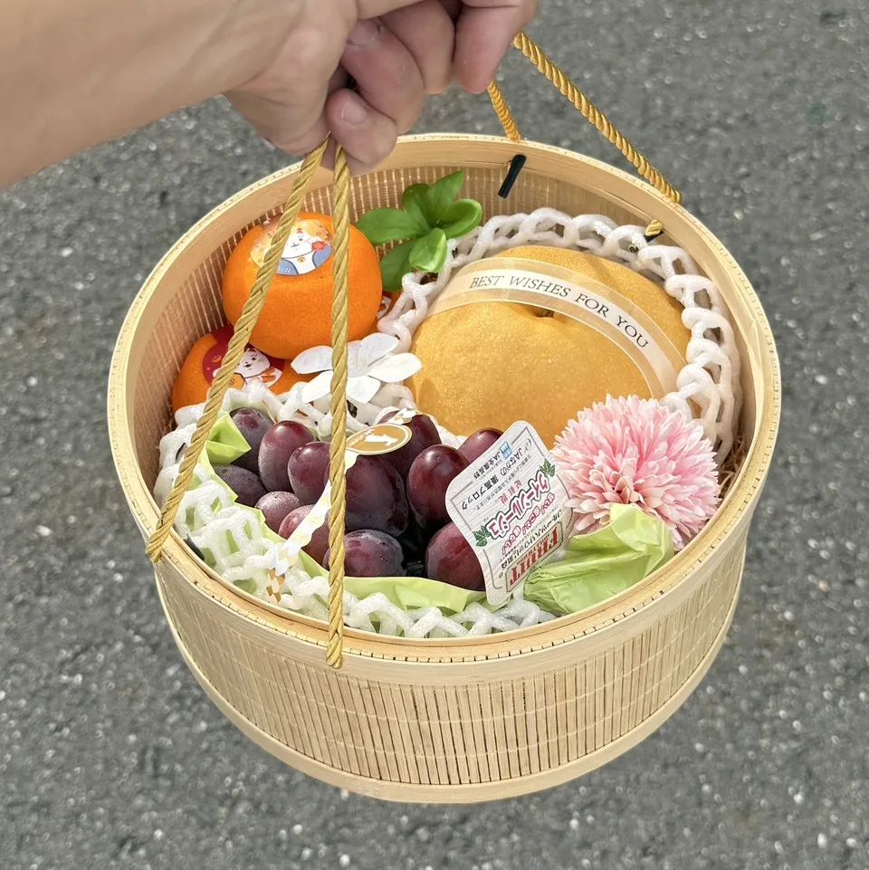 花好月圓重磅編織禮籃