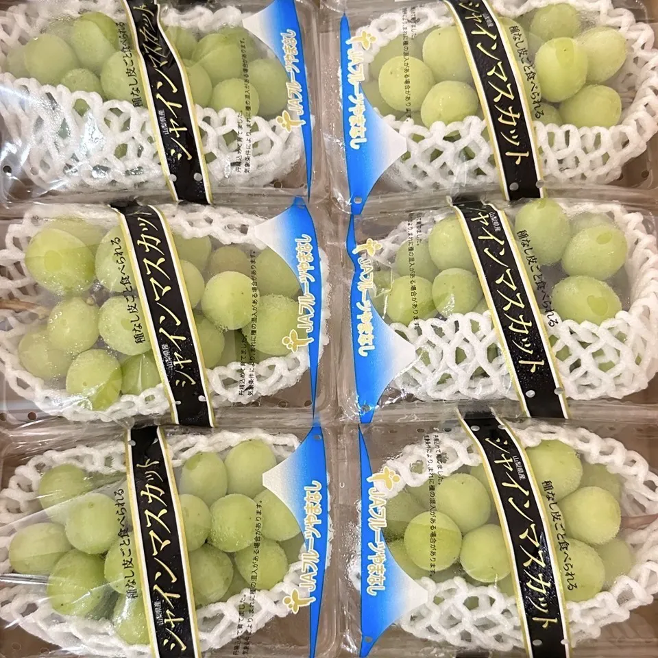 山梨F級麝香葡萄PE盒