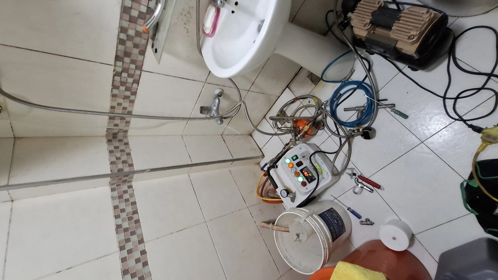 八德區水管漏水免打牆止漏
