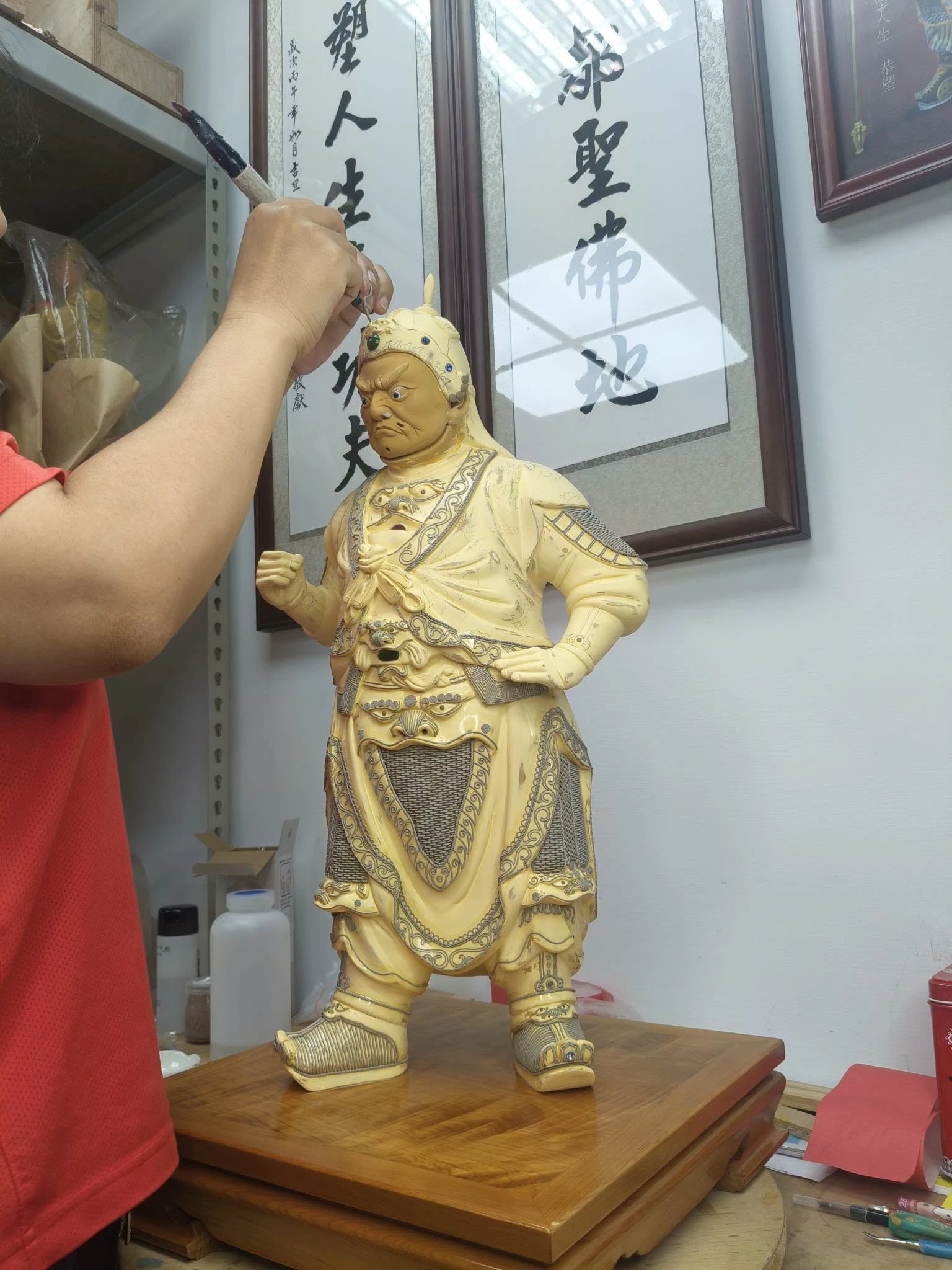 泥（雕）塑神像工藝~工藝人的日常~｜泥塑神像｜台南泥塑神像｜