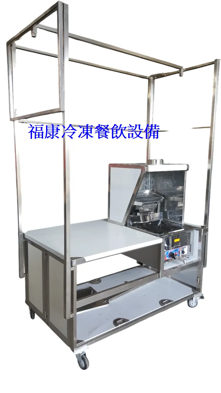 訂製營業用 移動式組合式餐車430#0.8 尺寸2尺8ㄨ5尺8不包含油炸機.煙罩