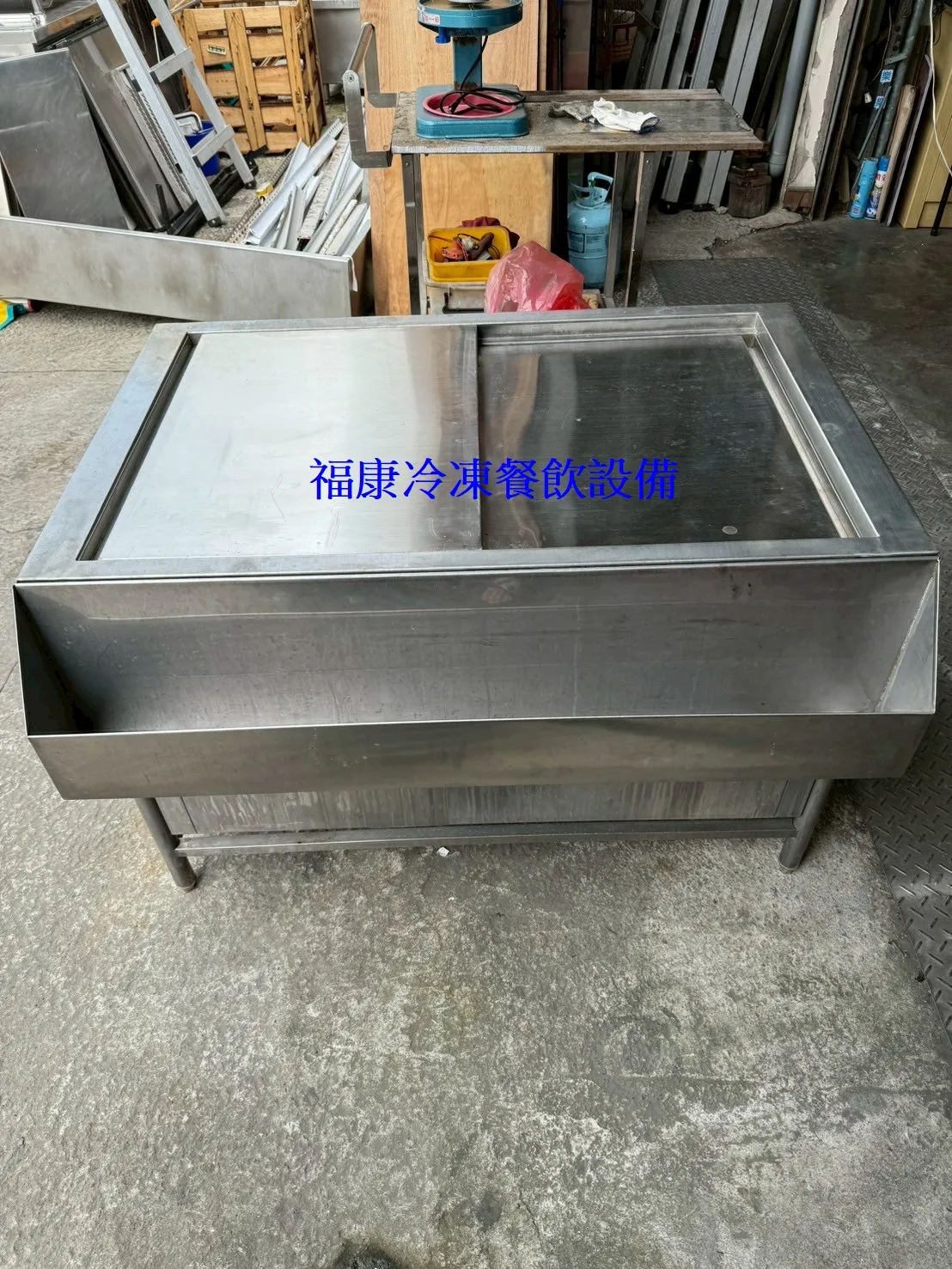 不銹鋼#304厚料手工訂製品儲冰槽/放調酒置物架