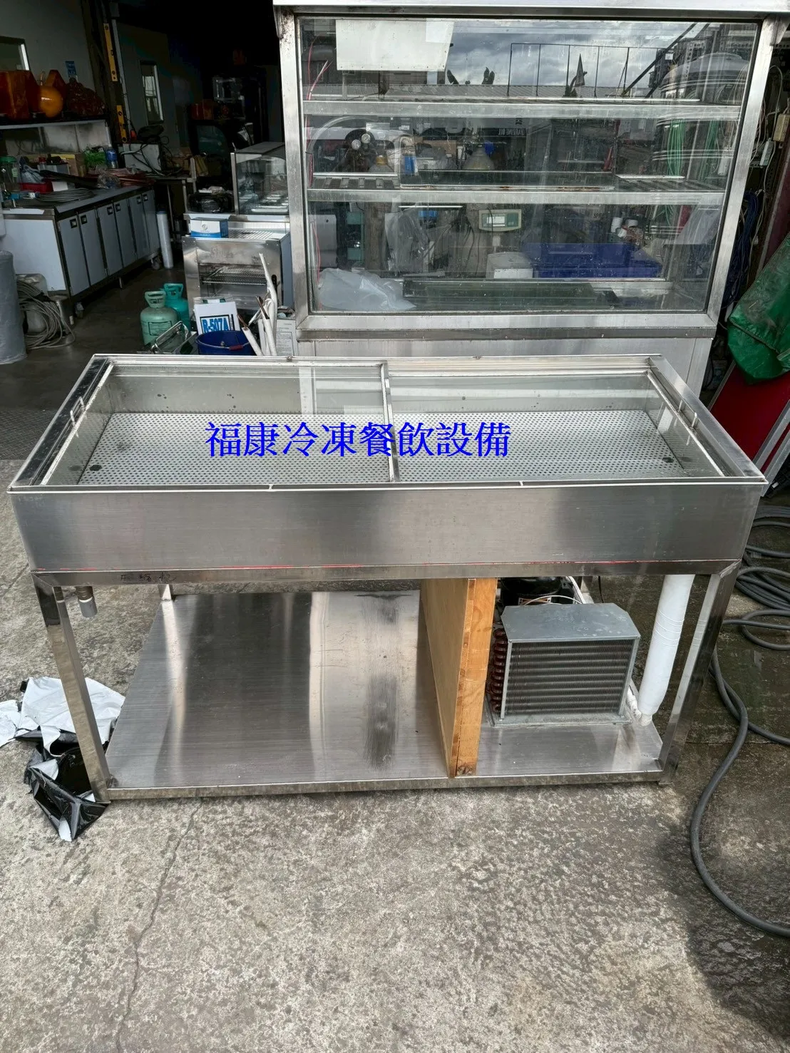 落地型玻璃冷藏展示櫃/滷味/燒烤/串燒/鹹水雞/鹹酥雞/冷藏展示櫃