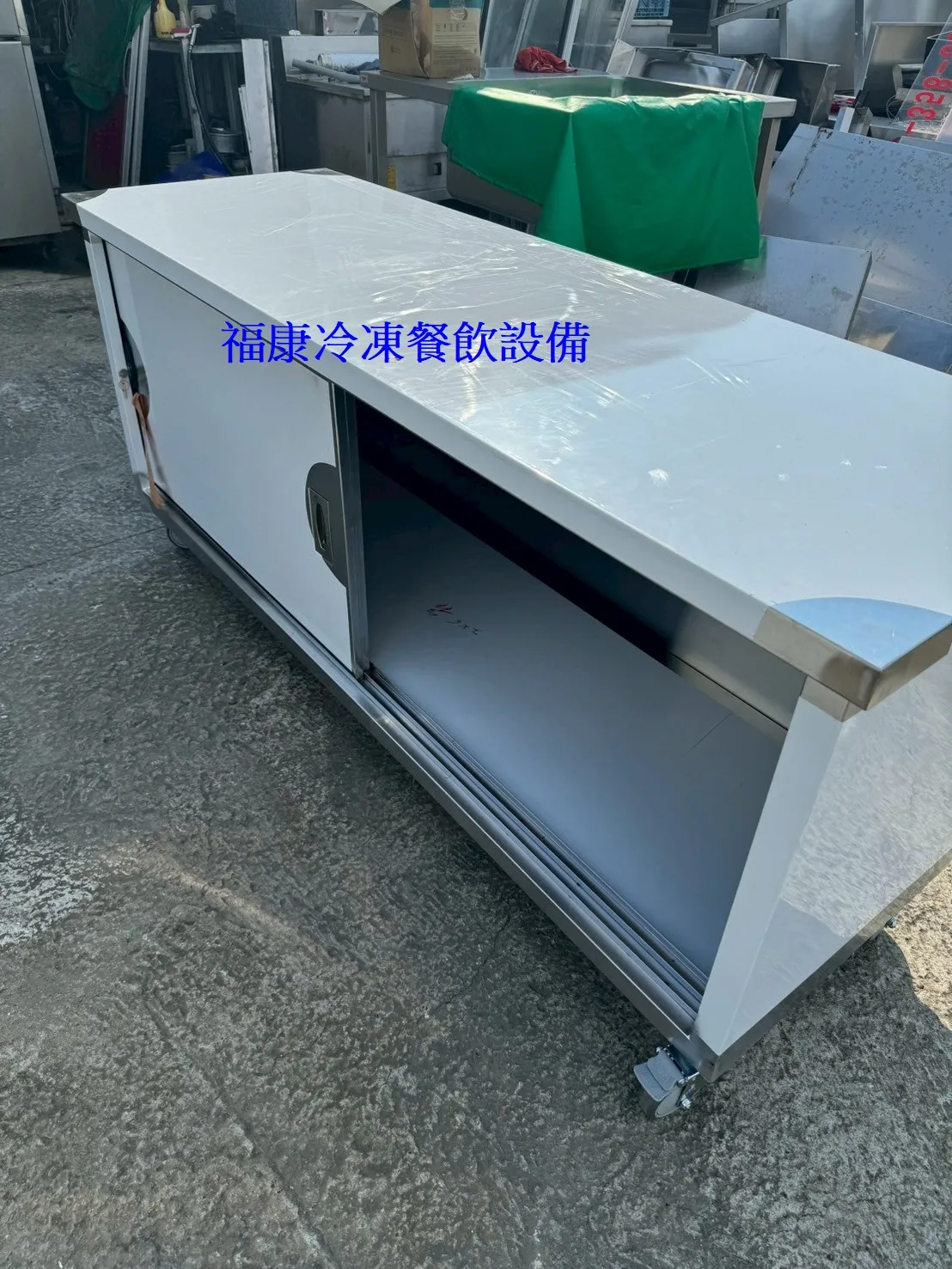 全新2尺*6尺兩層三面封工作台+拉門