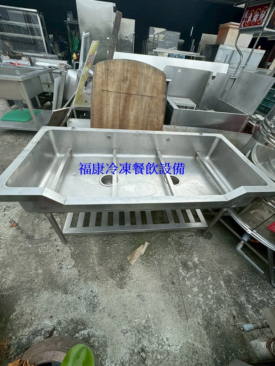 厚料不銹鋼#304 殺魚槽 殺魚台 魚肉處理槽 魚肉處理台 手工槽 大單槽