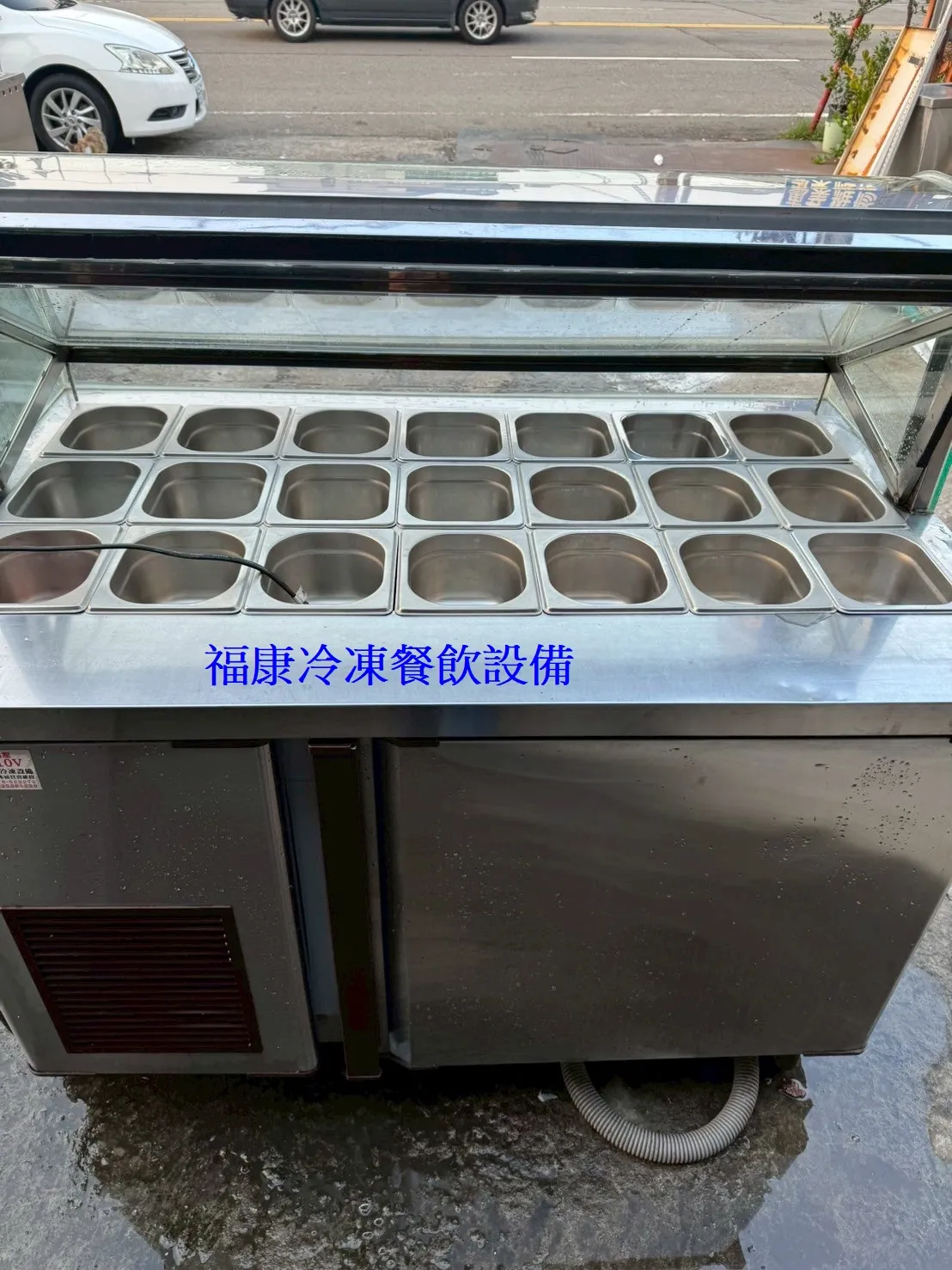 4尺沙拉吧管冷冰箱.管冷式水果台.剉冰.滷味.關東煮.鹹酥雞.法國麵包.燒烤