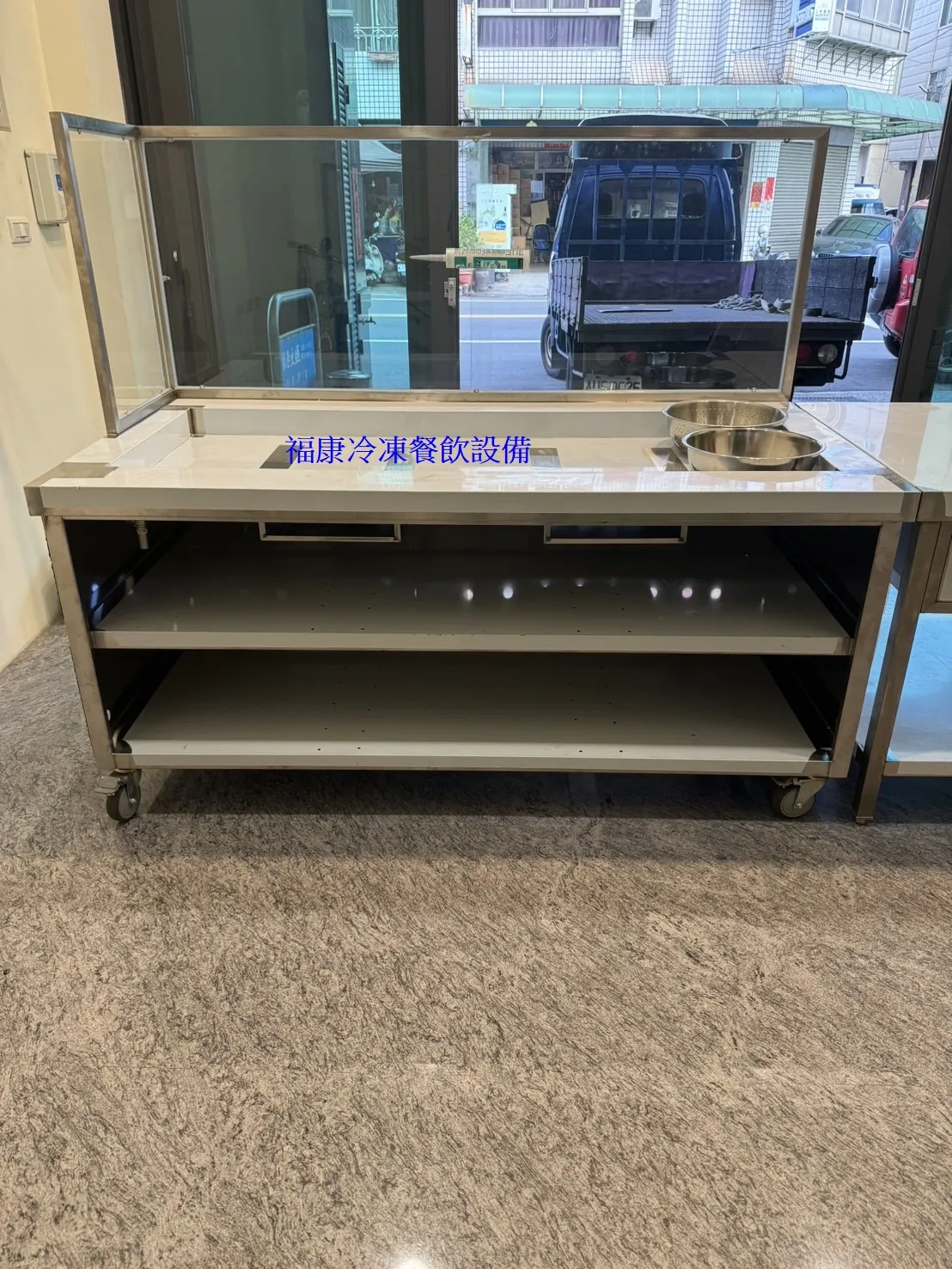 手工訂製 厚板#304 不銹鋼自助餐台/工作台/抽屜