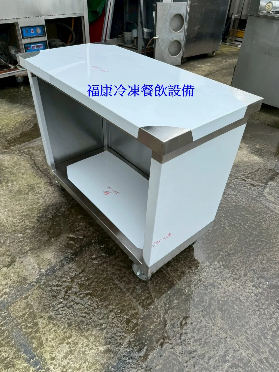 90cm*45cm 兩層 三面封+輪子工作台