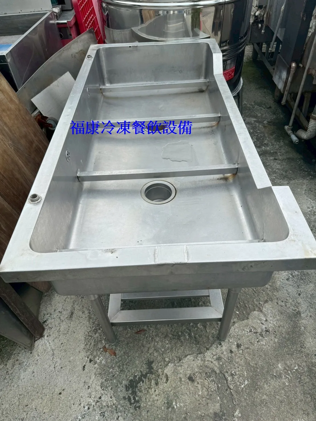 厚料不銹鋼#304 殺魚槽 殺魚台 魚肉處理槽 魚肉處理台 手工槽 大單槽