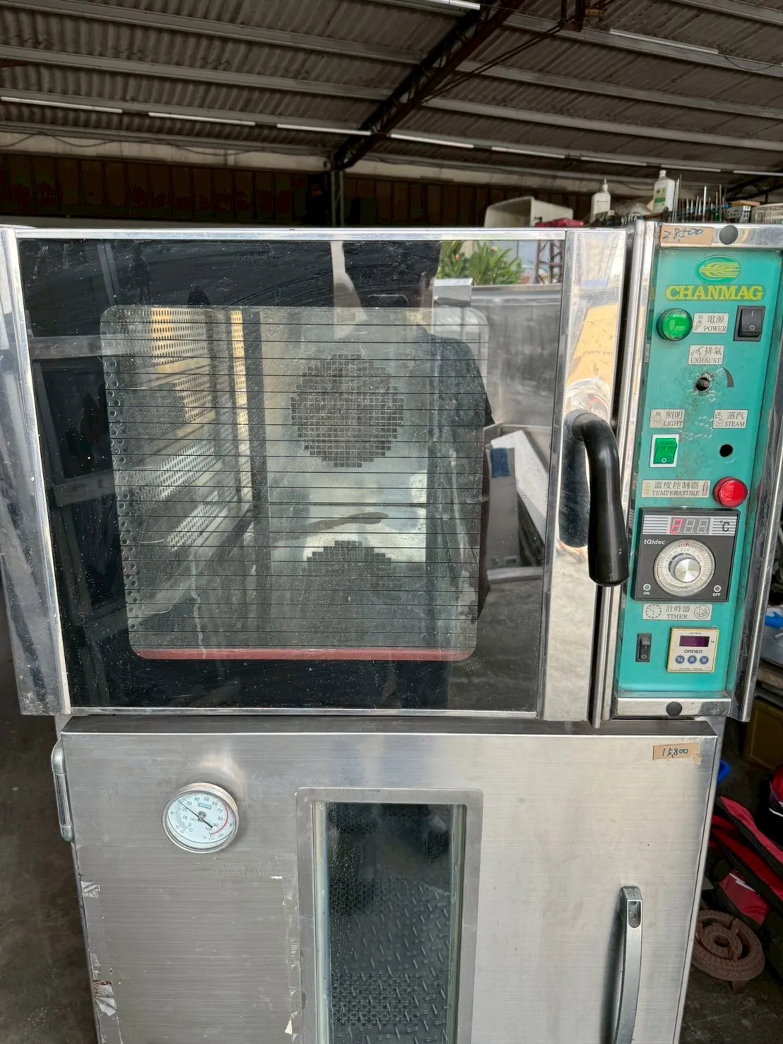 中古營業用220V旋風烤箱/8盤單門發酵箱/8皿電熱式發酵箱/落地型八盤醱酵箱