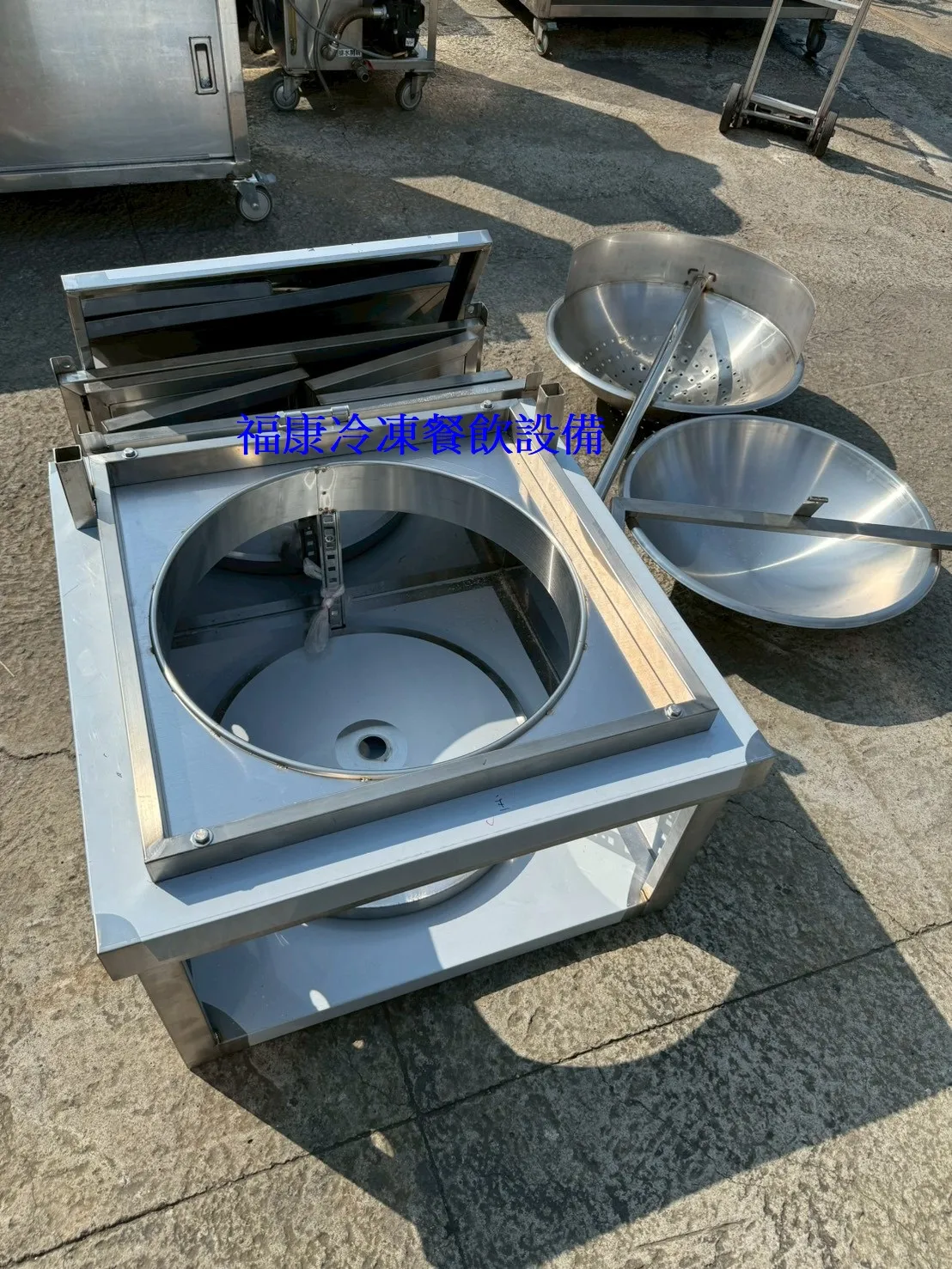 桌上型地瓜球車台/組合式下座/1尺8壓鼎