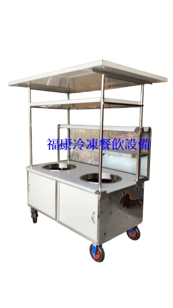 訂製營業用移動式車台 2尺8ㄨ5尺玻璃吧檯.煞車輪.招牌板溝