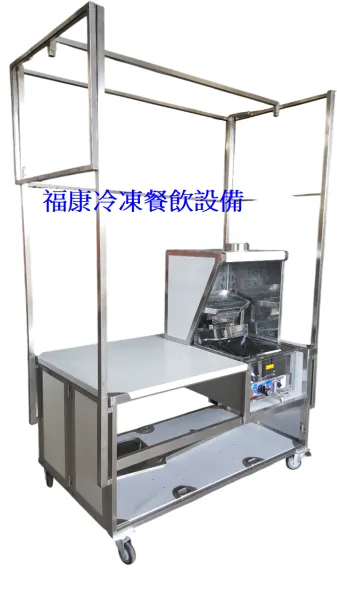 訂製營業用 移動式組合式餐車430#0.8 尺寸2尺8ㄨ5尺8不包含油炸機.煙罩